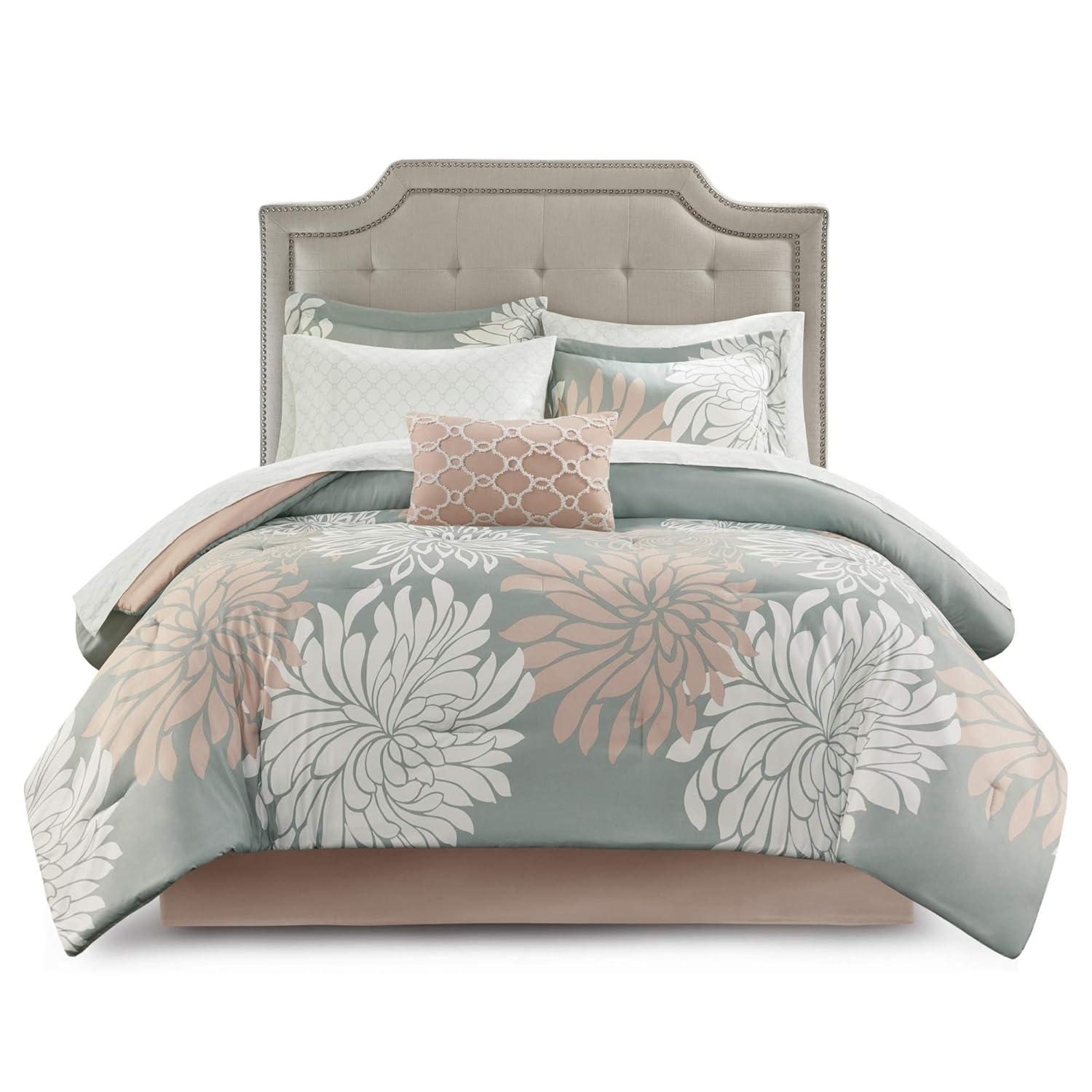 Maible Floral Comforter Set with Cotton Bed Sheets