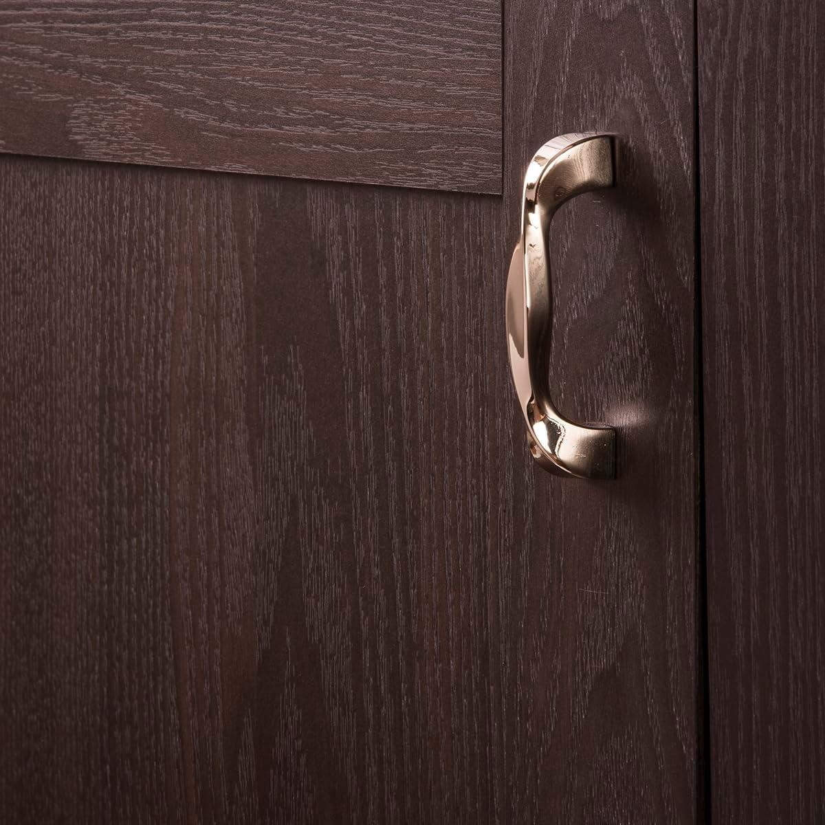 Twist Kitchen Cabinet Handles, Solid Core Drawer Pulls for Cabinet Doors, 5-1/16" (128mm)