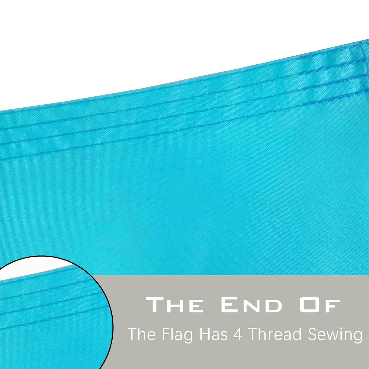 New Minnesota State Flag 3x5 Outdoor MN Flag 2 Rows Stitched Edge Canvas Header with 2 Brass Grommets