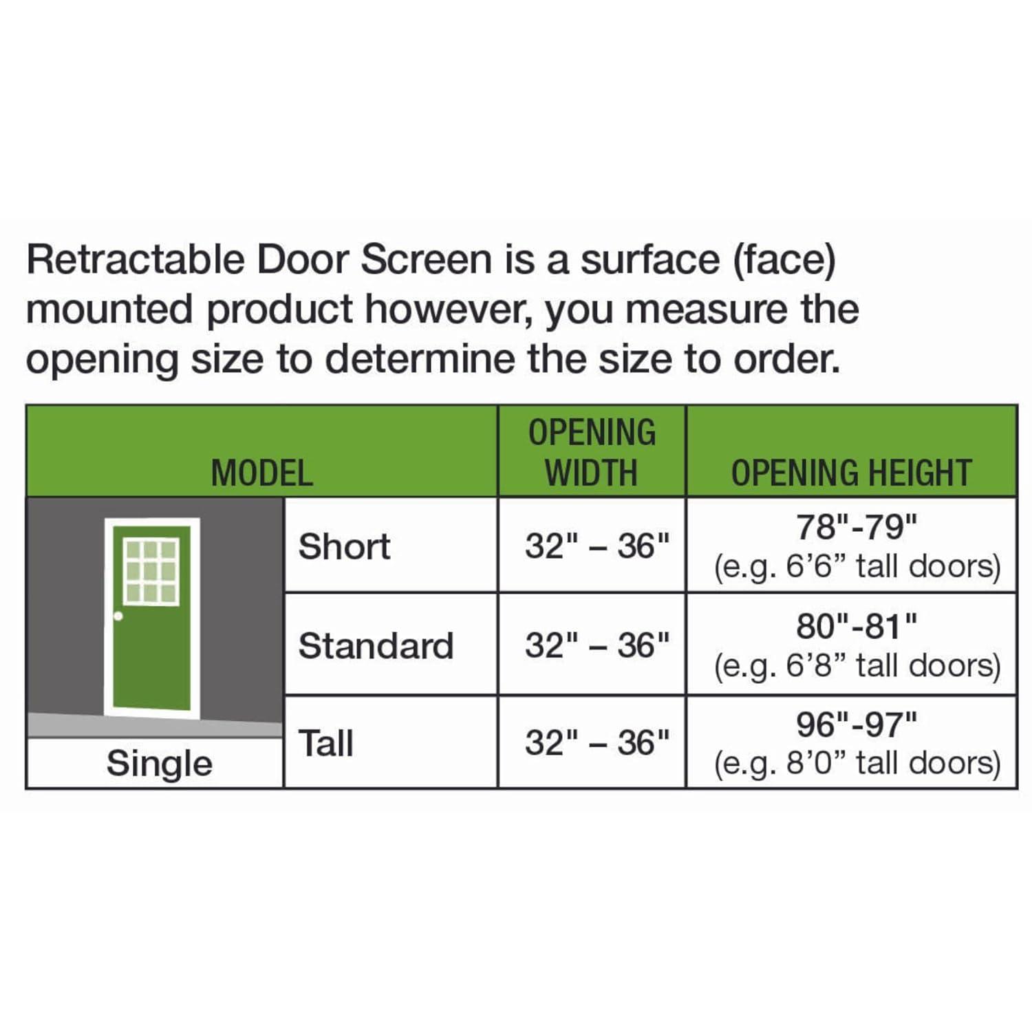 Brisa 36'' Aluminum Screen Doors