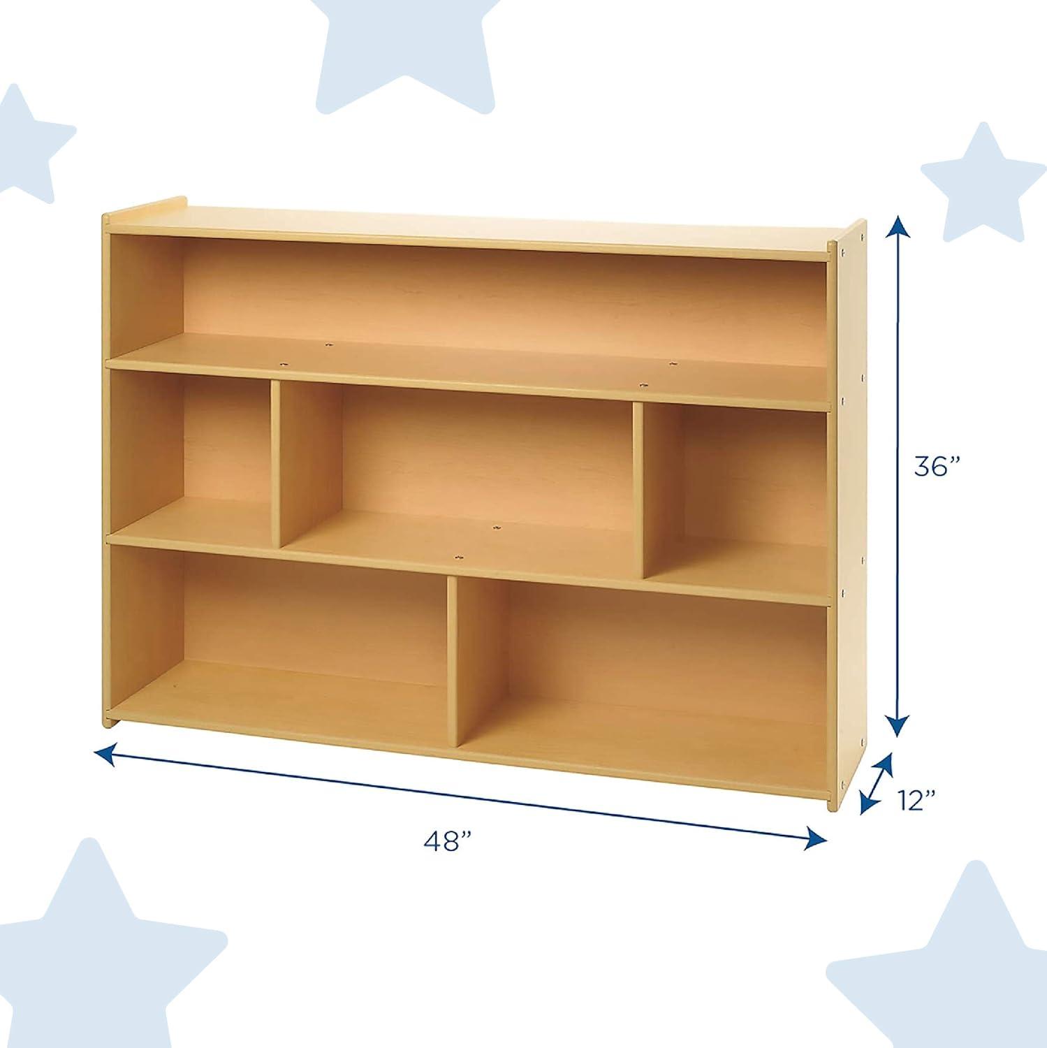 Maple 3-Shelf Adjustable Kids Toy Storage Unit