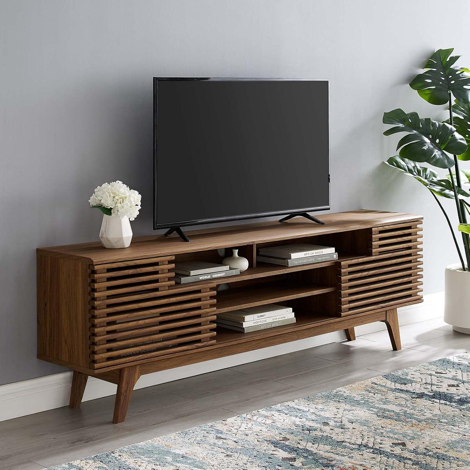 Render 71" Media Console TV Stand Walnut