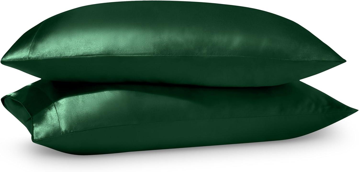 Bare Home Soft Poly Satin Pillowcase Set