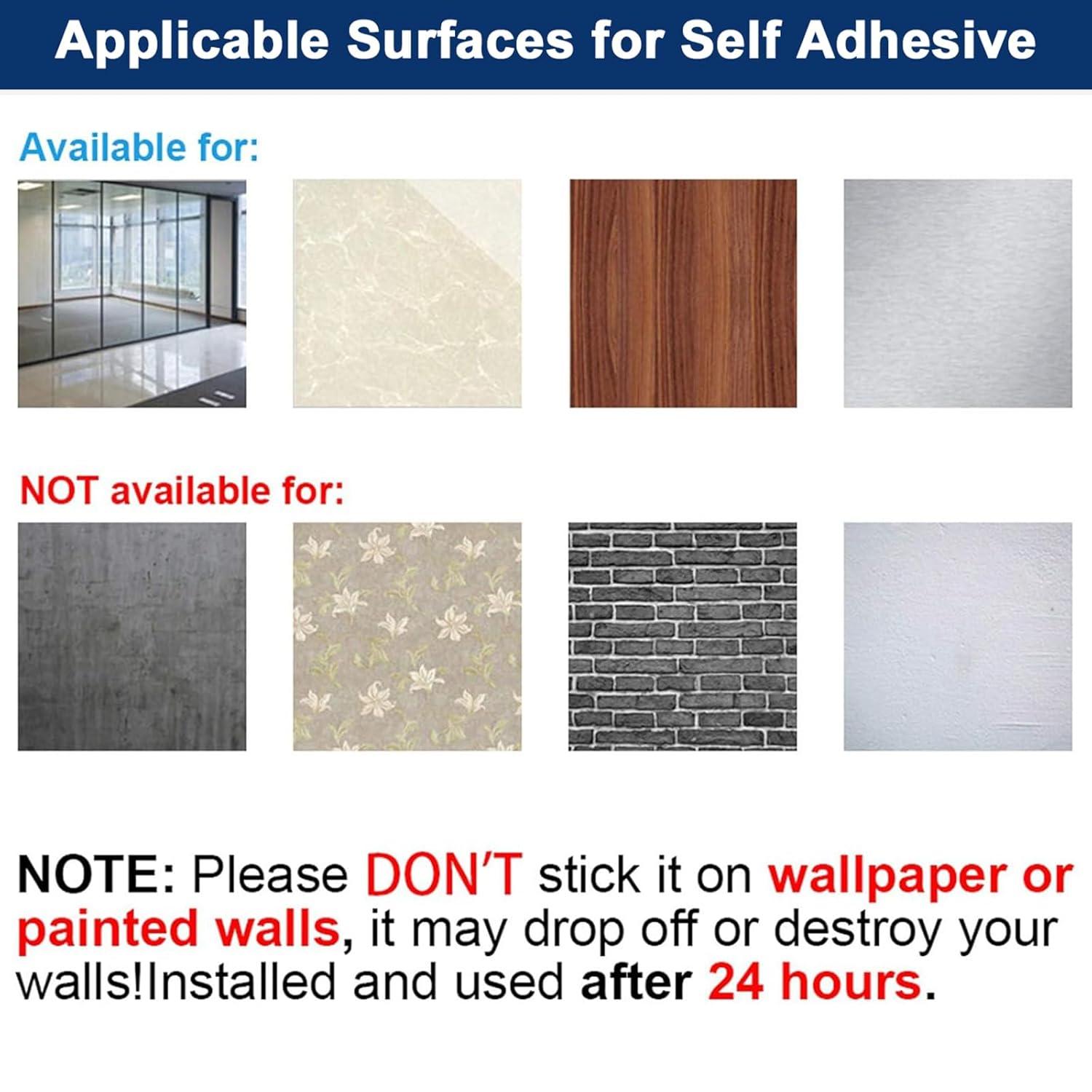 NearMoon Self Adhesive Bathroom Towel Bar- Stainless Steel Bath Wall Shelf Rack Hanging Towel Stick On Sticky Hanger Contemporary Style, NO Drilling (1 Pack, Brushed Nickel, 27-Inch Towel Rack)