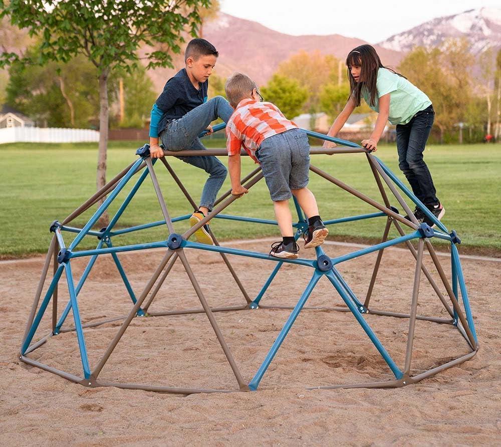 Lifetime Kid's Outdoor 4.5 ft. H x 9 ft. W Dome Climber, Blue and Brown (90939)