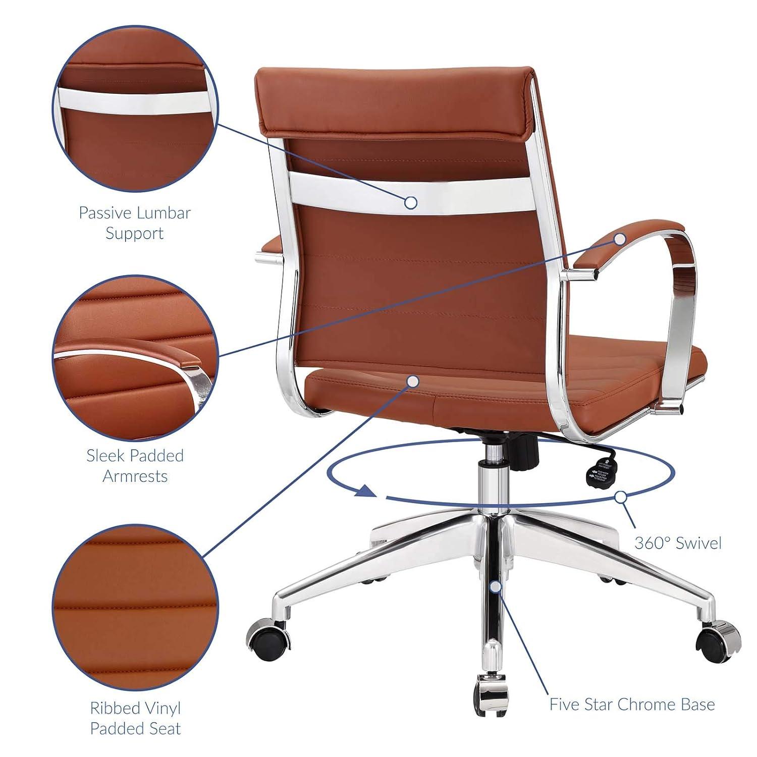 Modway Modway Jive Ribbed Mid-back Executive Office Chair