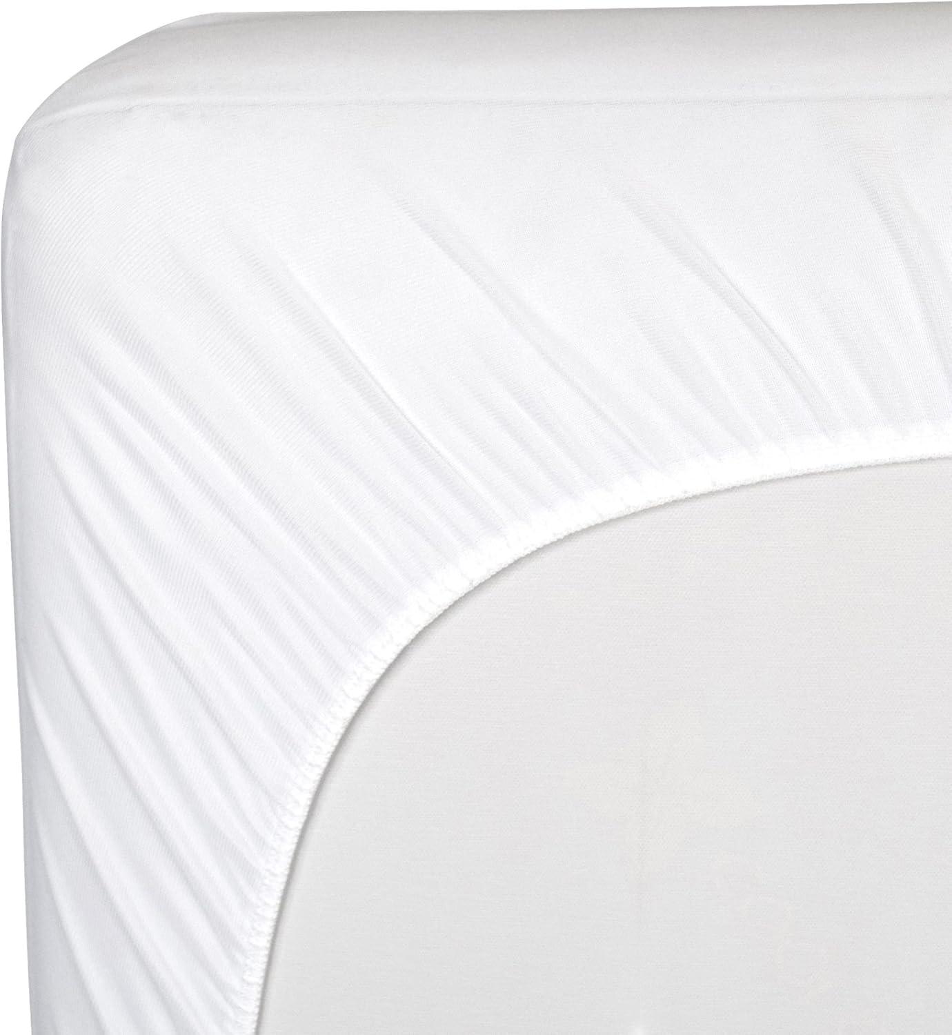 Sealy Baby Waterproof Protection Waterproof Fitted Baby Mini Crib Mattress Protector Pad, 38" x 24" - White