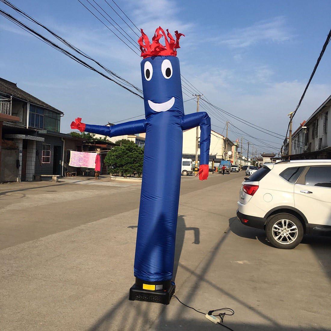 20ft Blue Inflatable Tube Man with Red Accents