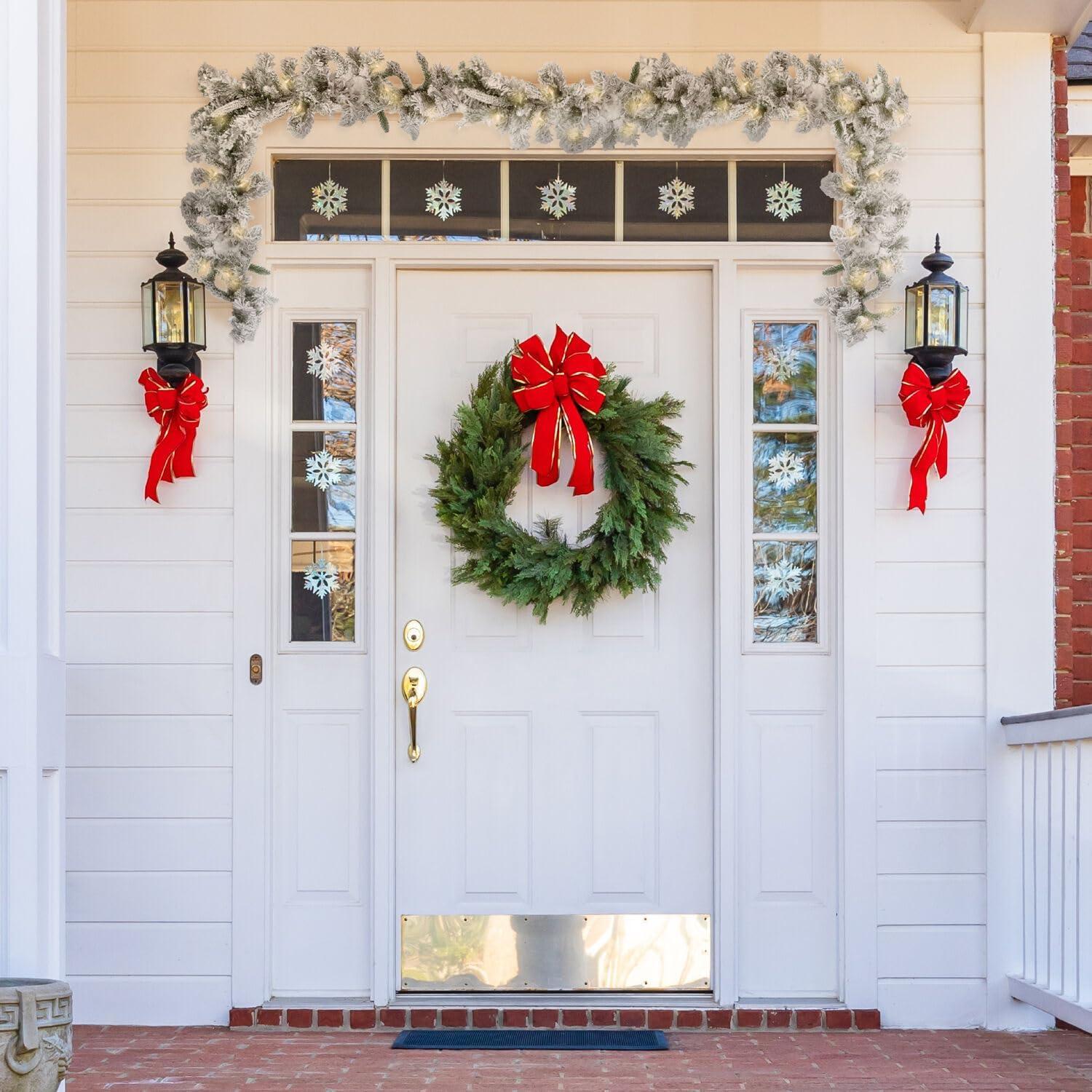 Fraser Hill Farm 108'' in. Lighted Faux Pine Garland