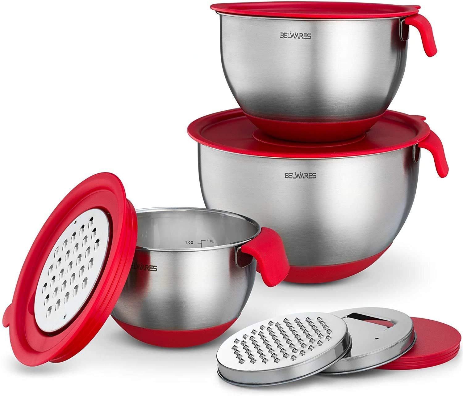 Belwares Stainless Steel Nested Mixing Bowl Set