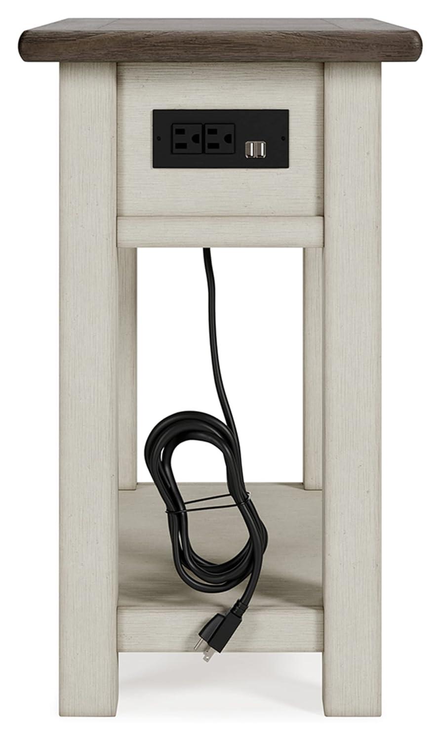 Signature Design by Ashley Casual Bolanburg Chairside End Table, Two-tone