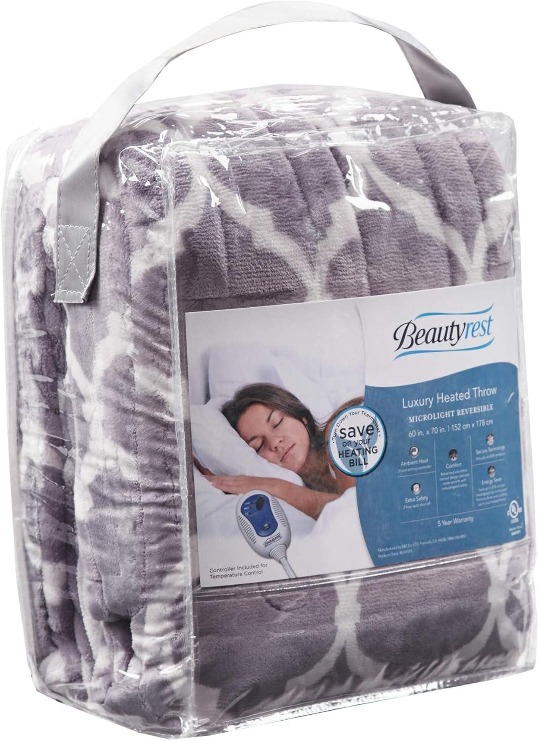Beautyrest Beautyrest Heated Ogee Oversized Throw