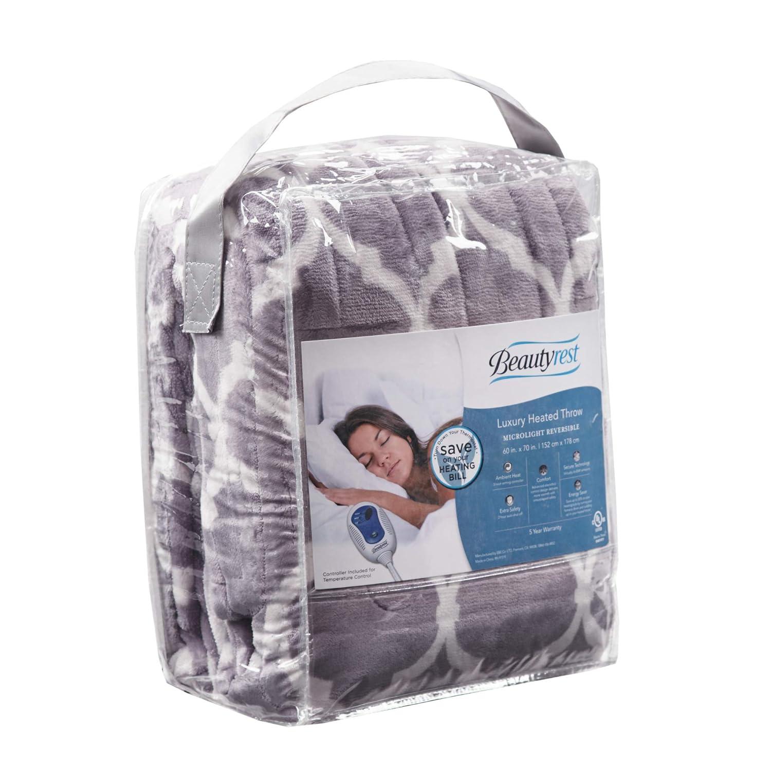Beautyrest Beautyrest Heated Ogee Oversized Throw