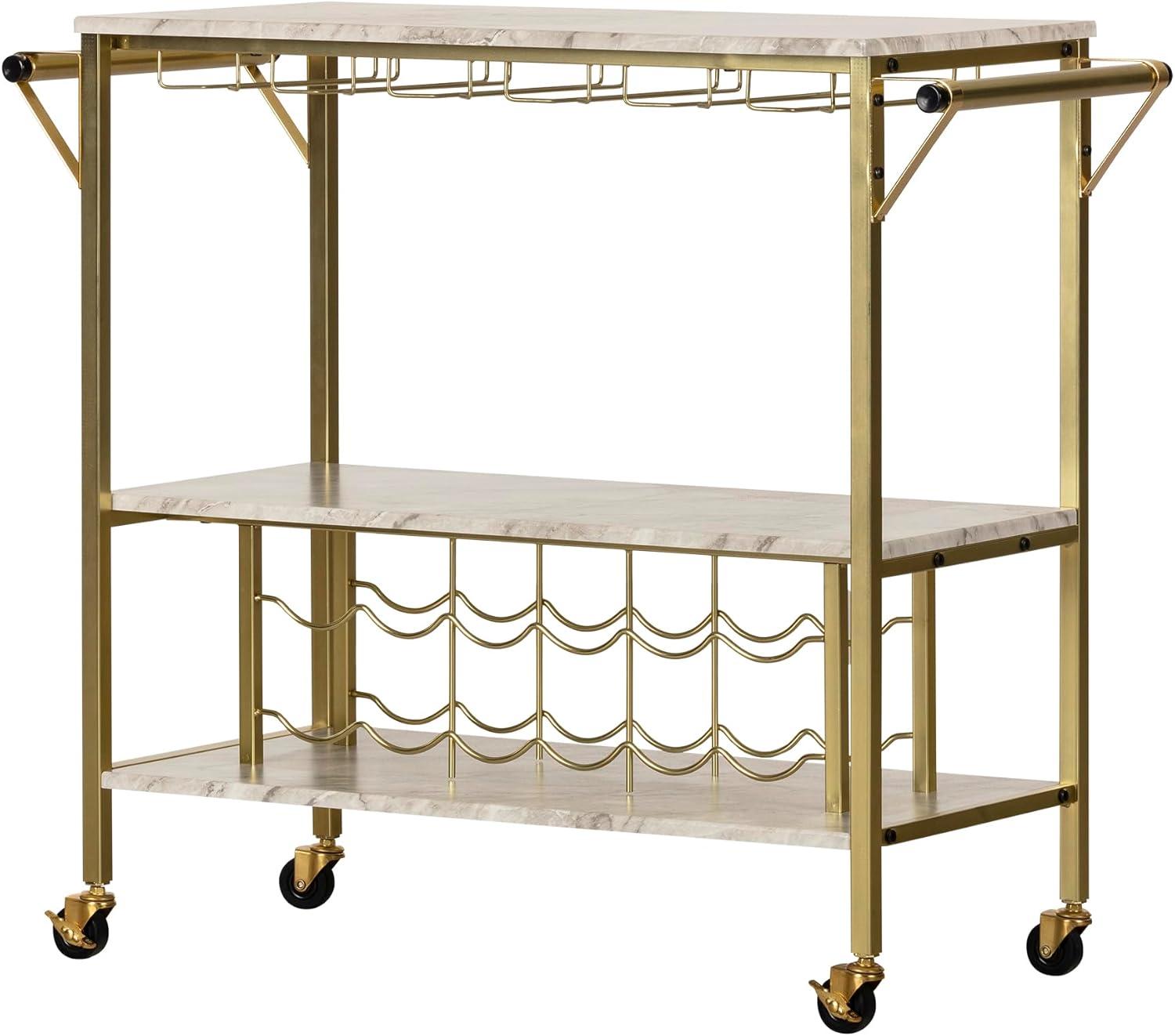 Maliza Metal Bar Cart