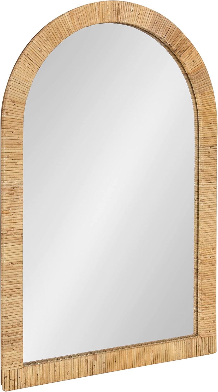 Kate and Laurel Rahfy Arch Framed Wall Mirror, 20x30, Natural