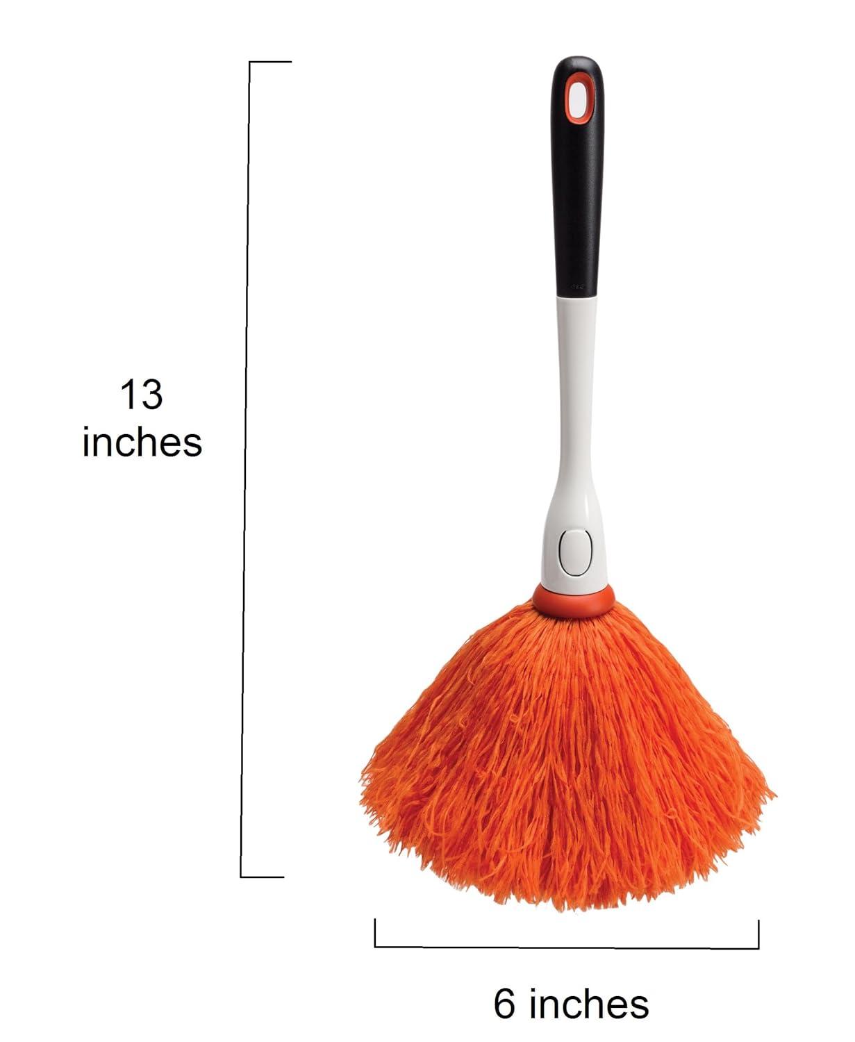 Soft Handle Orange Microfiber Delicate Duster