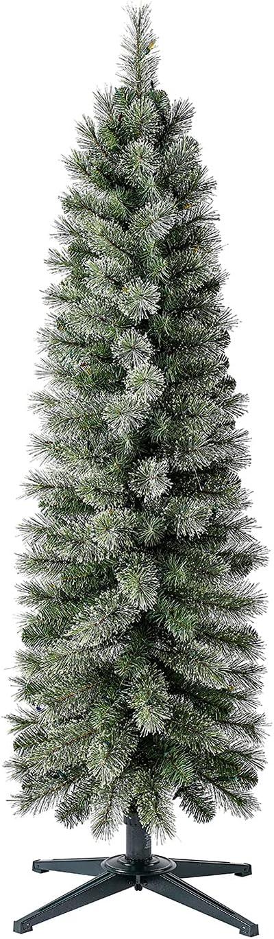 Home Heritage 5' Pencil Pine Prelit Artificial Christmas Tree 150 Color Lights