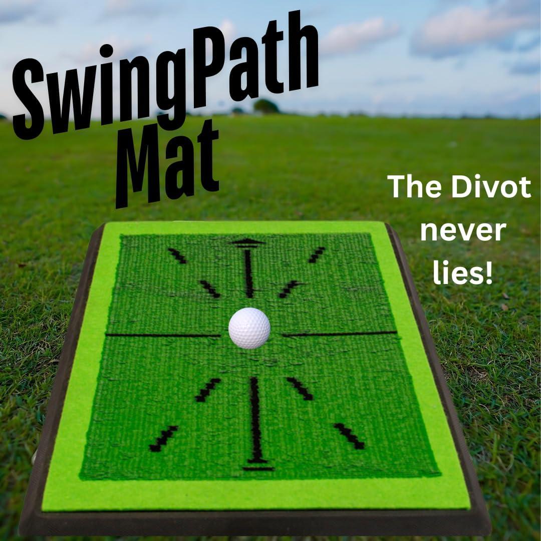 Birdie Bath Birdie Golf: Birdie Mat - Pro Premium Swing Training Mat, Analyze Swing Path & Ball Impact, Portable, Indoor & Outdoor, 19.25x12.3" Sports Accessory