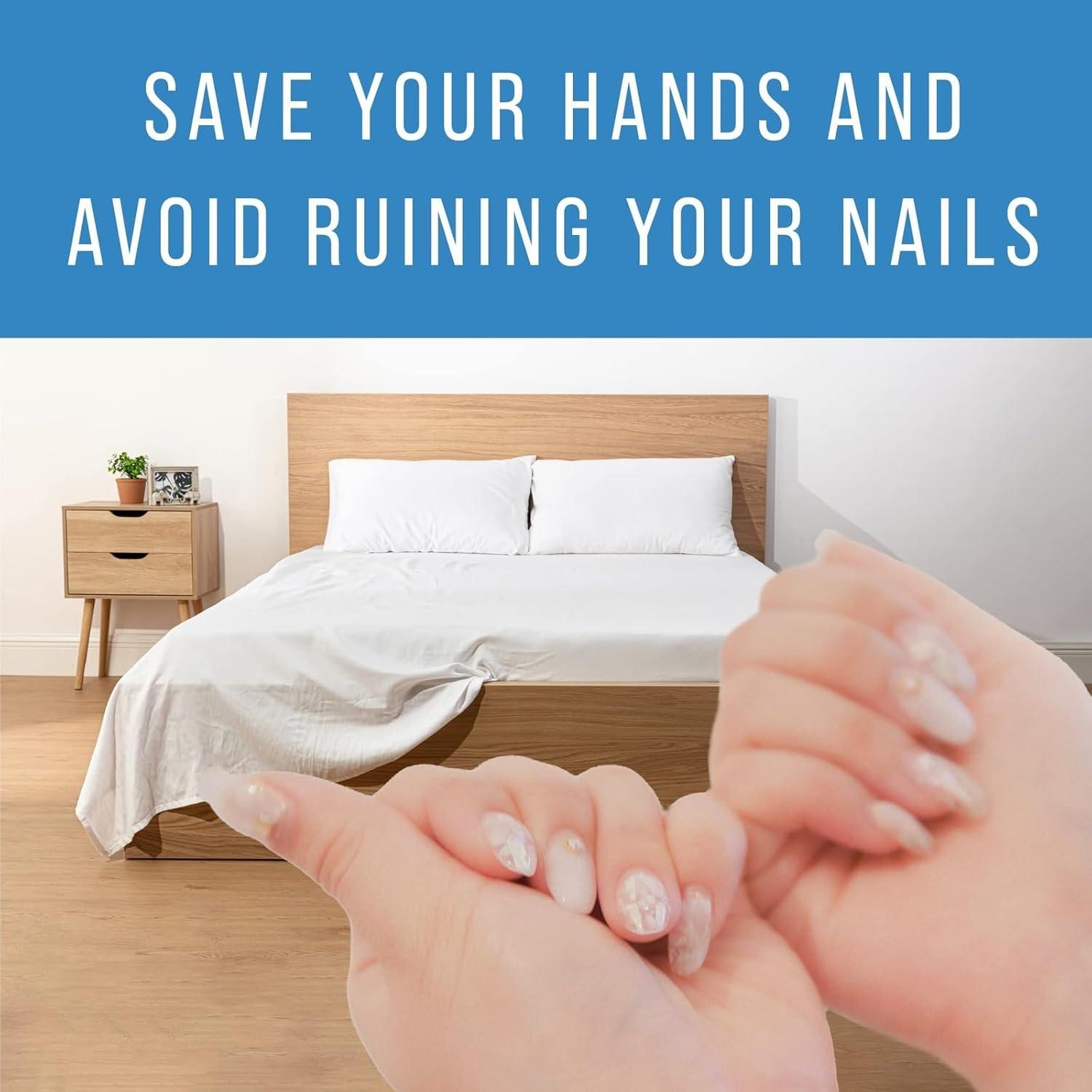 Maplefield [1 Pack] Extra Wide Bamboo Bed Sheet Tucker Tool - Durable Bed Maker Tool - Handy Bed Sheet Tightener