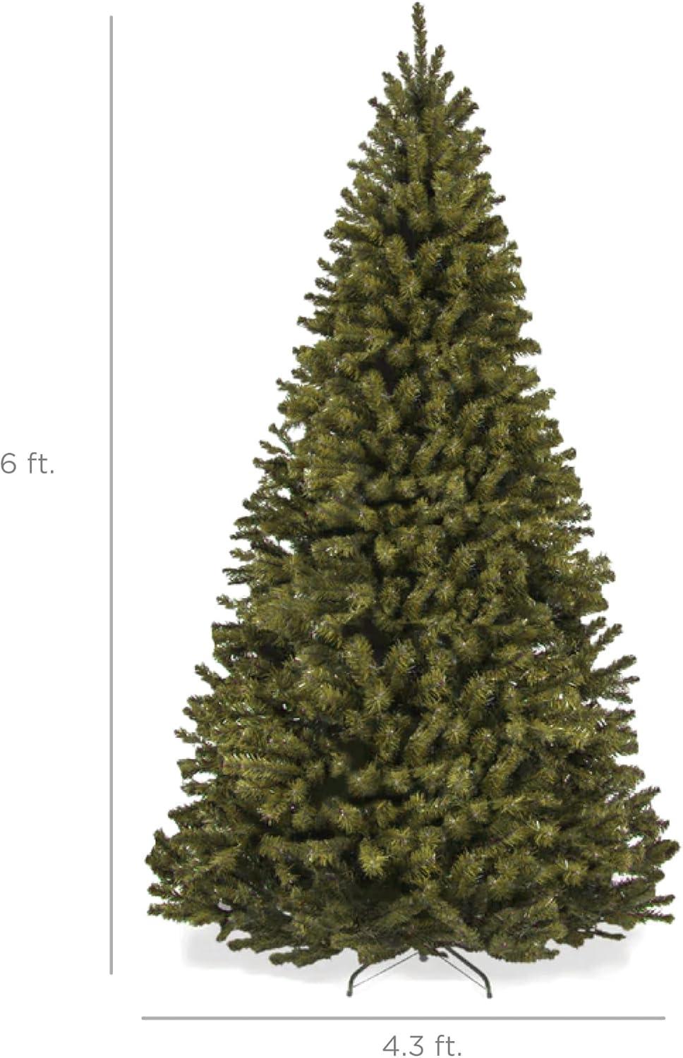 Best Choice Products 6ft Premium Spruce Artificial Christmas Tree w/ Easy Assembly, Metal Hinges & Foldable Base