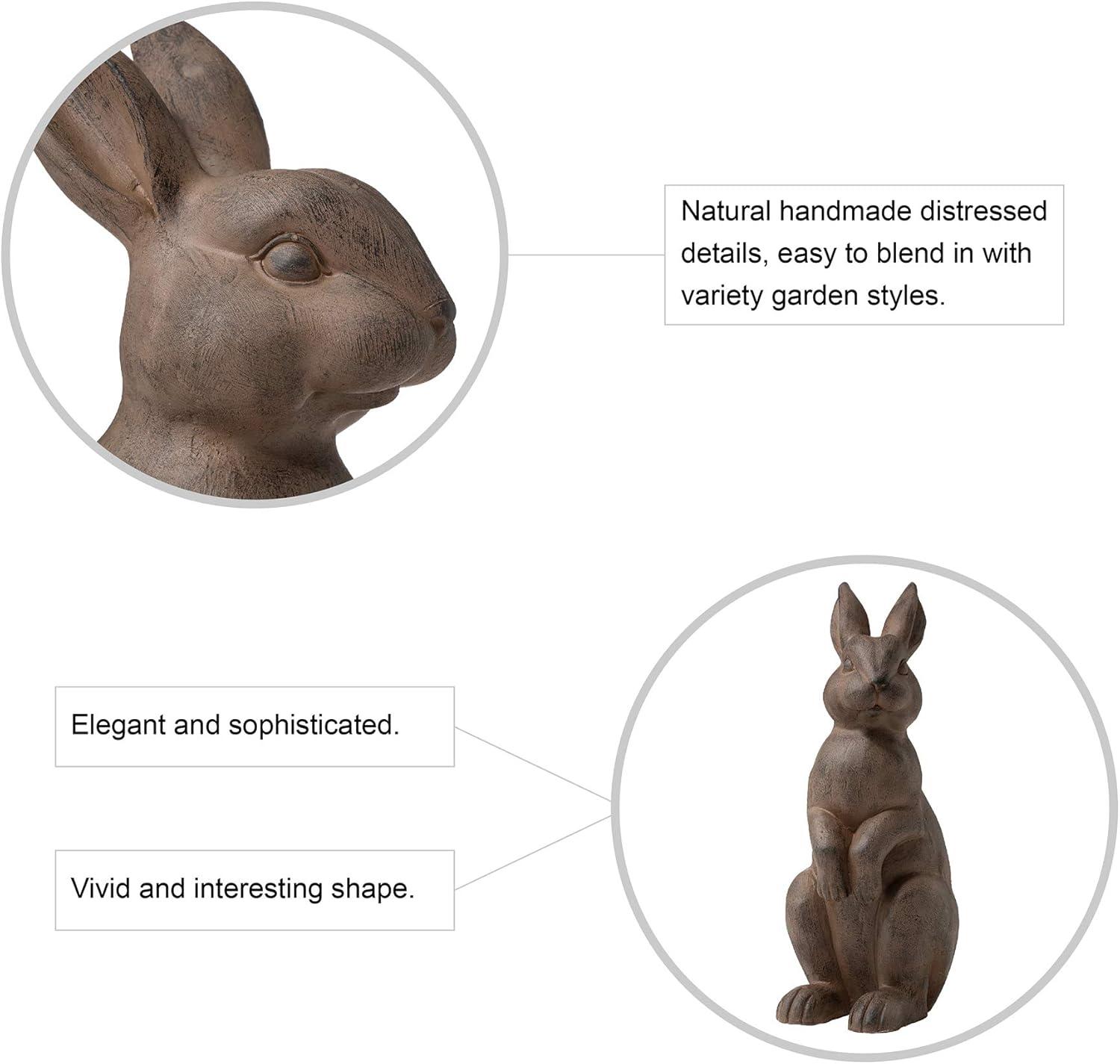 Trinx Zachary MGO Standing Rabbit Garden Statue