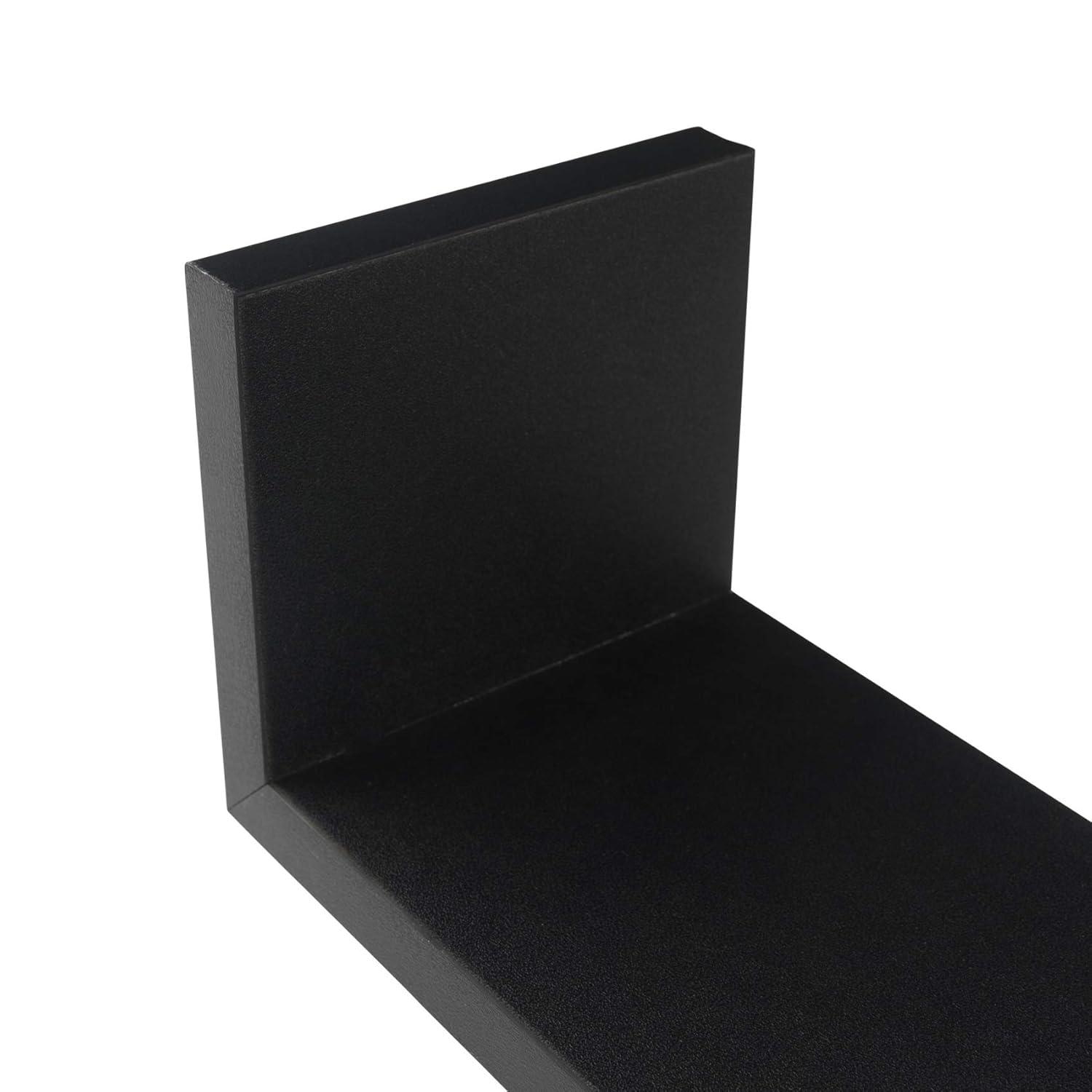 3pc Wall Shelving Set Black - Danya B.: Contemporary Floating Display & Storage