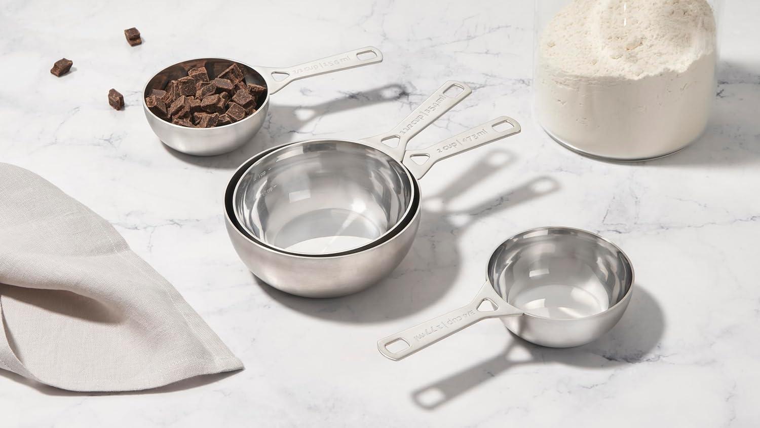 Le Creuset Le Creuset Stainless Steel Batch Baking Measuring Cups - Set of 4