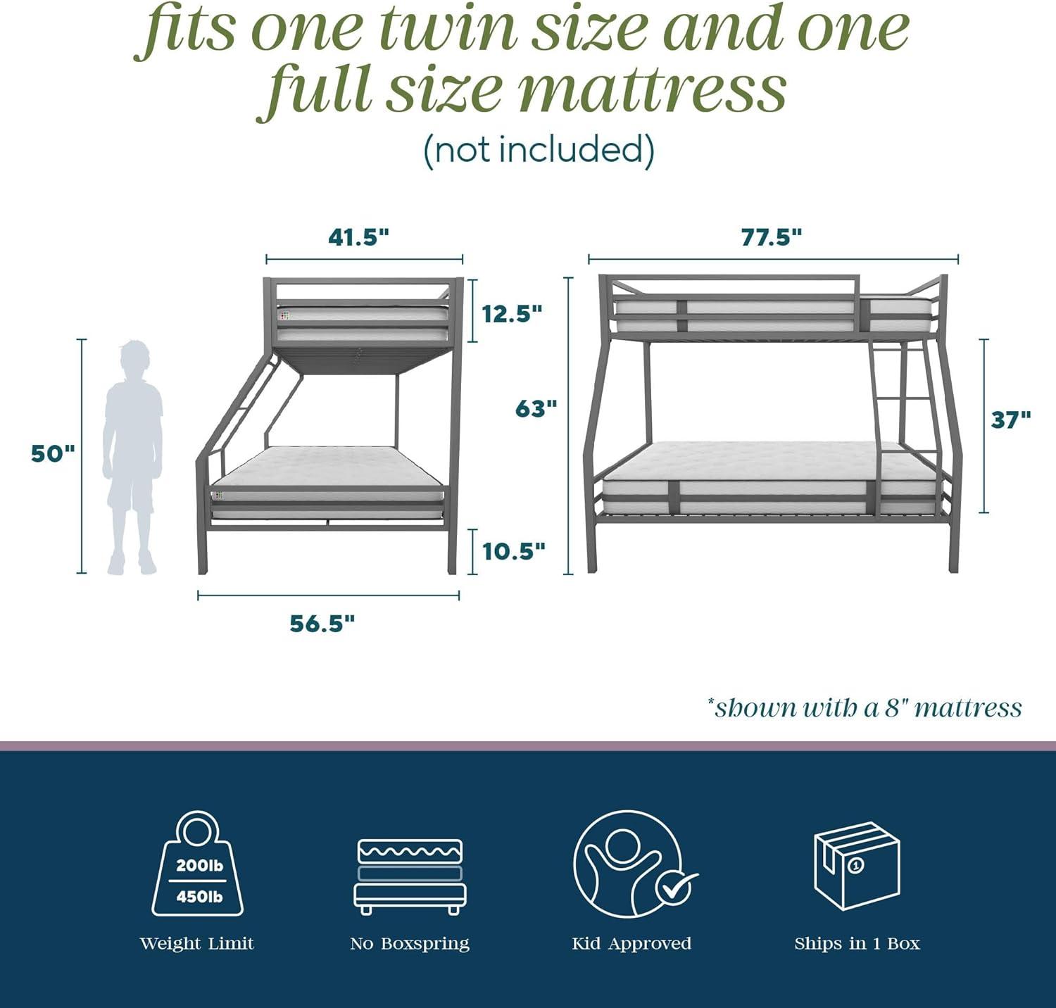 Maxwell Twin Over Full Bunk Bed