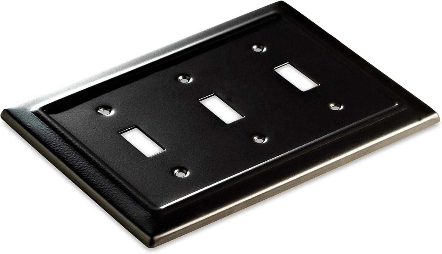 Architectural 3 - Gang Toggle Light Switch Standard Wall Plate