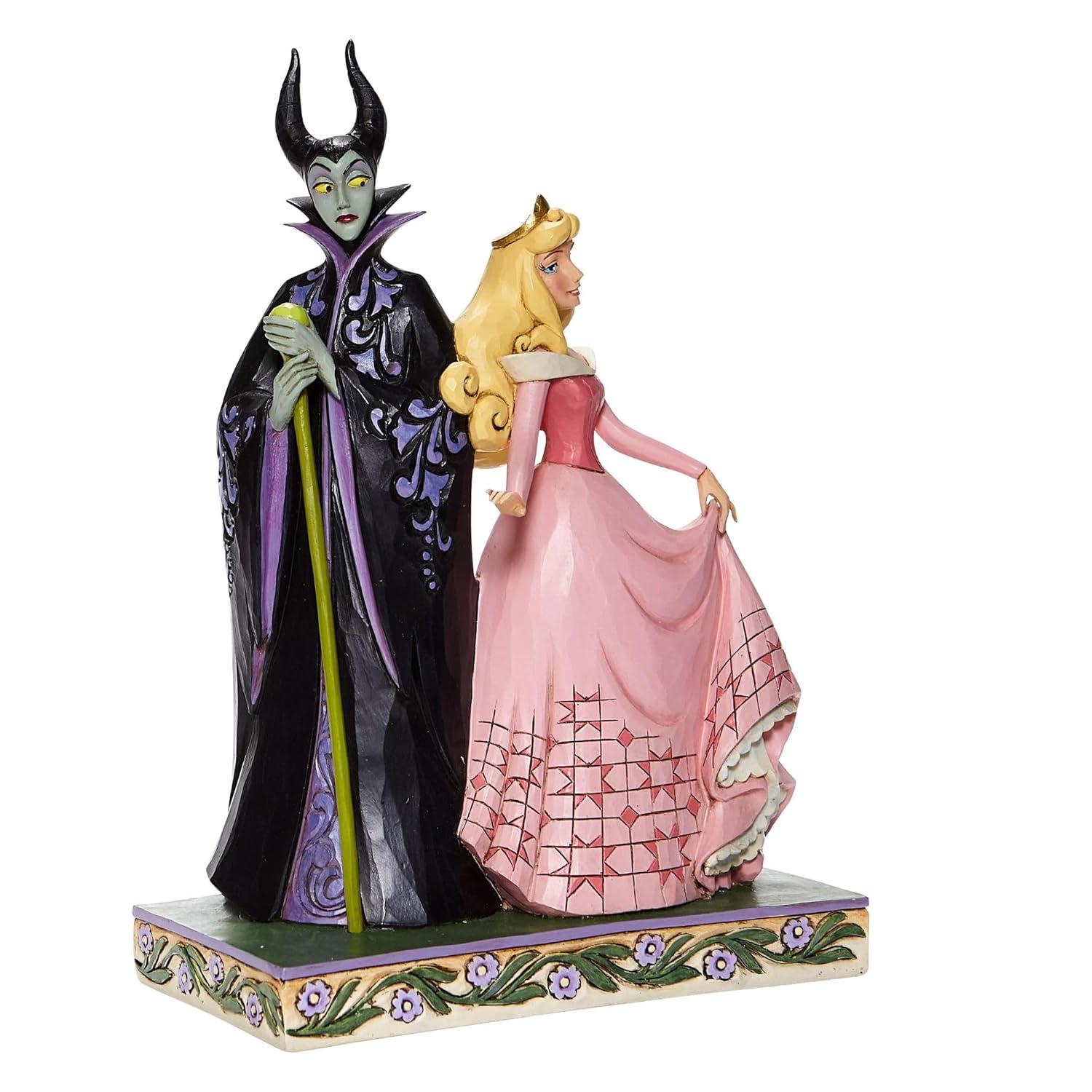 enesco Disney Traditions Jim Shore Aurora & Maleficent Figurine 9in H