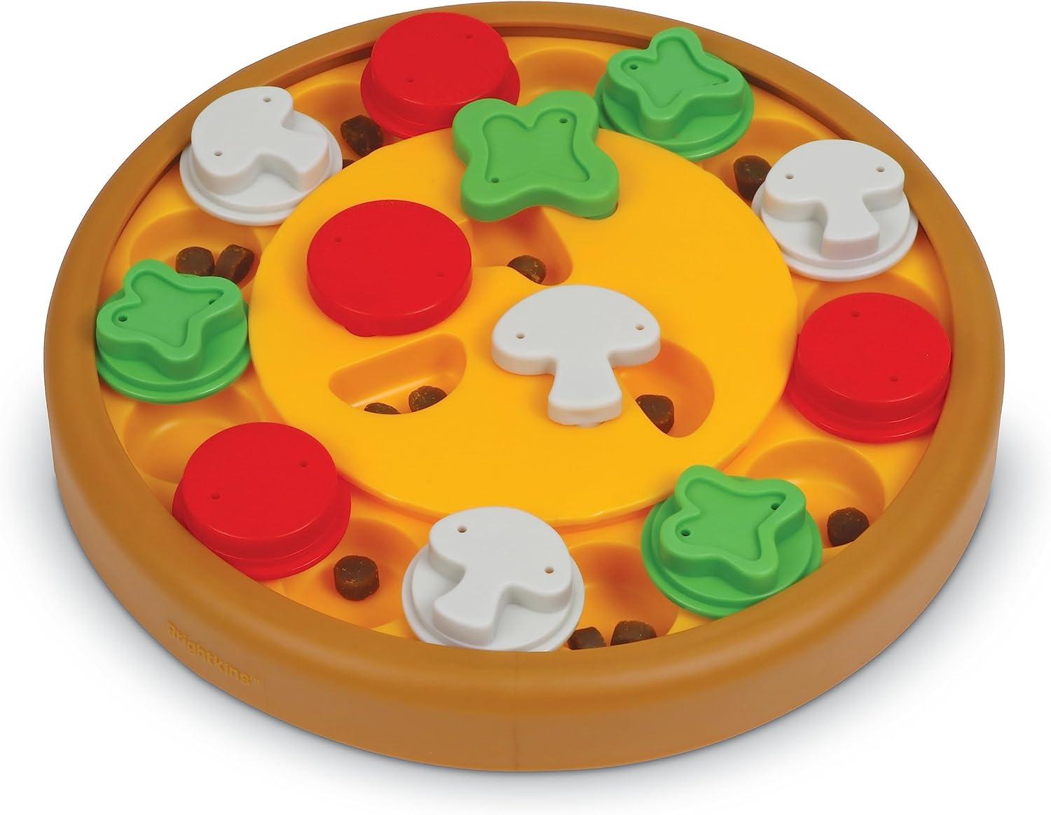 Brightkins Pizza Party! Treat Puzzle, 1 Piece, Interactive Dog Toys, Dog Puzzle Stimulating, Dog Toys, Brain Games for Dogs