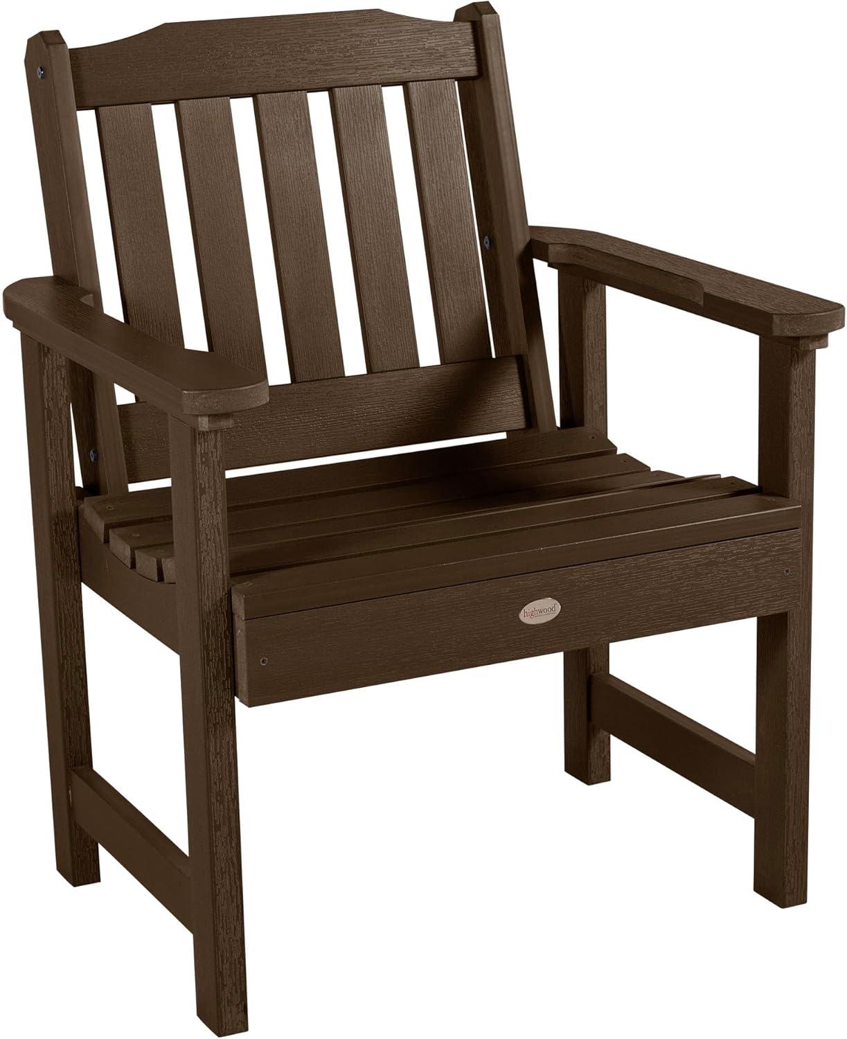 Lehigh Garden Patio Chair Weathered Acorn - highwood: Durable Outdoor Seating, Fade-Resistant
