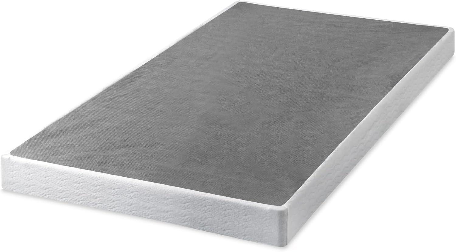 Metal Smart BoxSpring Mattress Base with Quick Assembly Gray - Zinus