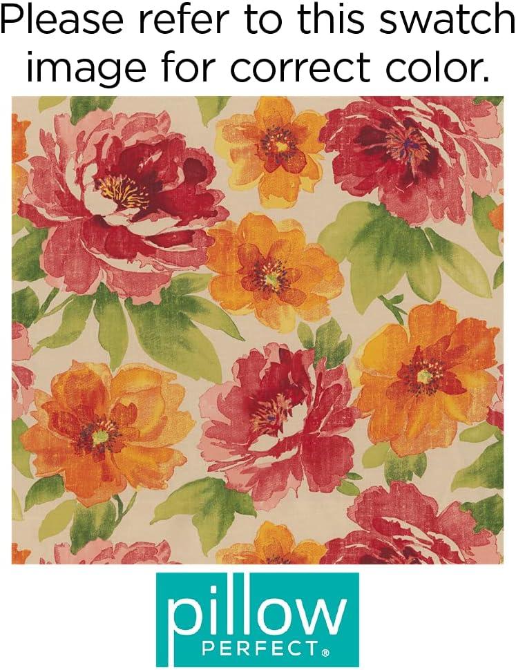 Pillow Perfect Primro Floral Indoor/Outdoor Reversible Throw Pillow (Set of 2)