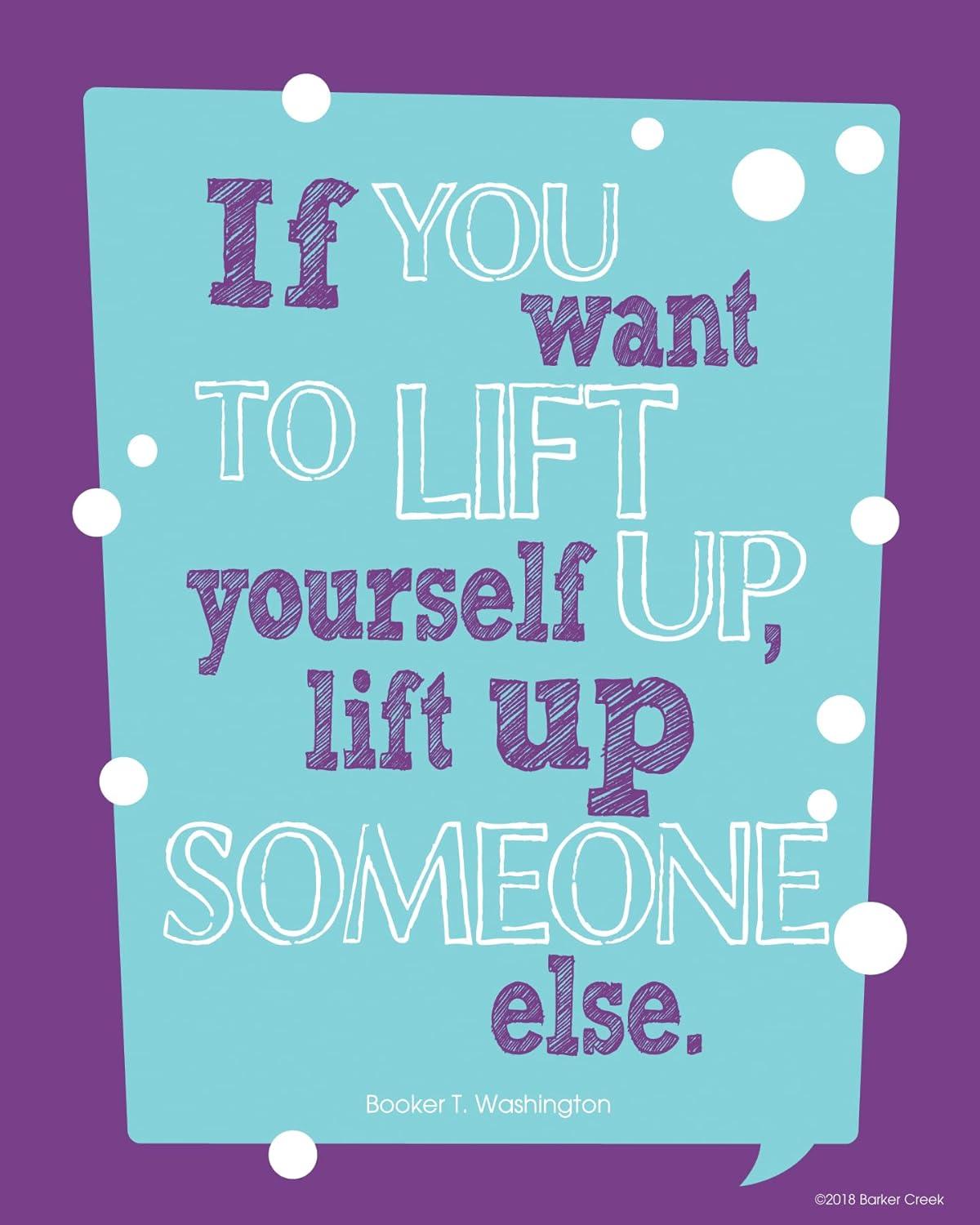 Barker Creek Art Print Set, I Believe in You, Set of 8 Art Prints from Barker Creek's Happy Collection, Inspirational Quotes, Office, Home, School Décor, 8 Prints, 8" x 10" (4179)