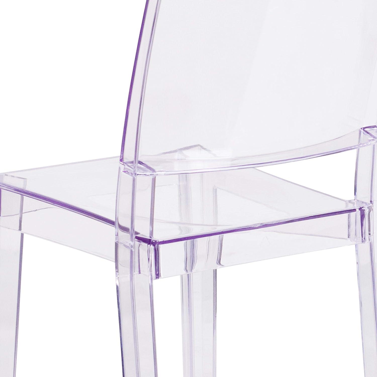 Flash Furniture Phantom Series Transparent Stacking Side Chair