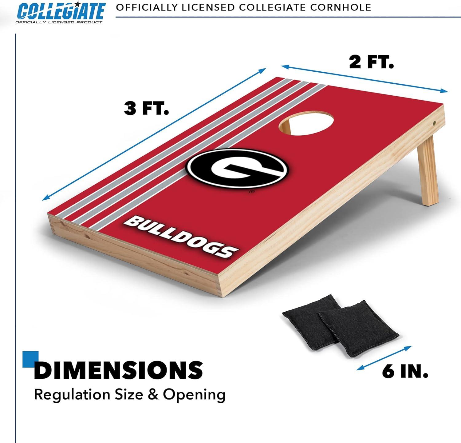 NCAA Georgia Bulldogs 2'x3' Wood Cornhole Set