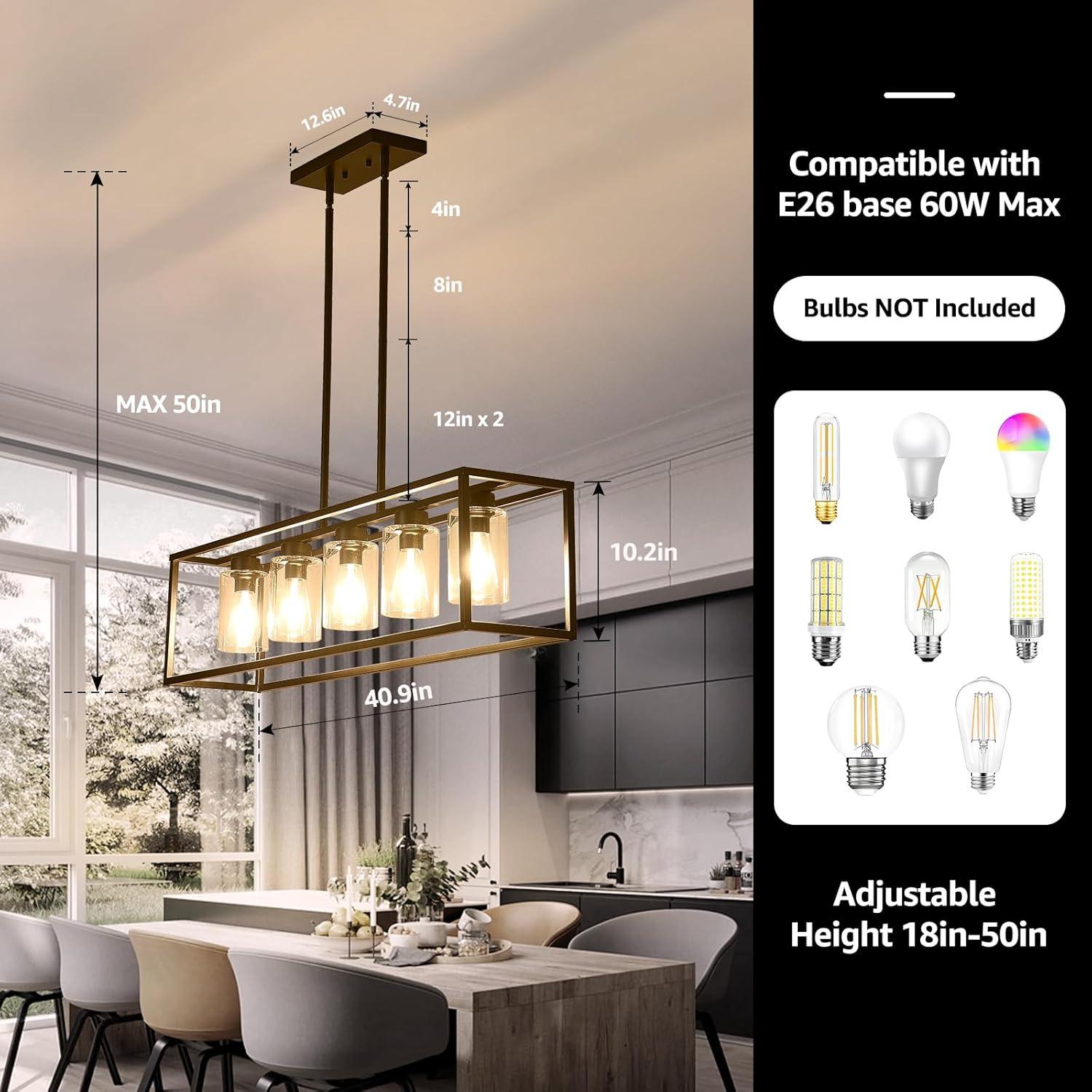 Lafrance 5 - Light Kitchen Island Pendant