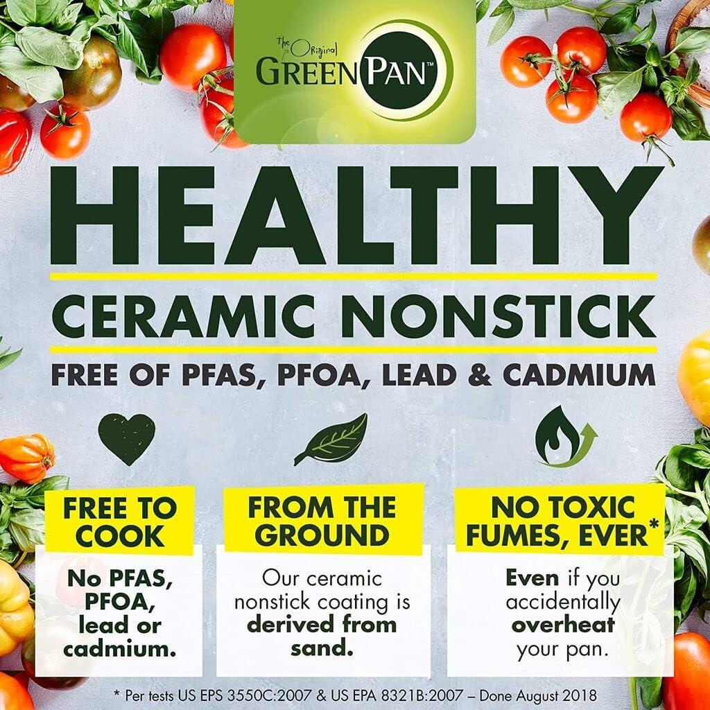 GreenPan GreenPan Chatham Healthy Ceramic Nonstick, 11" Wok