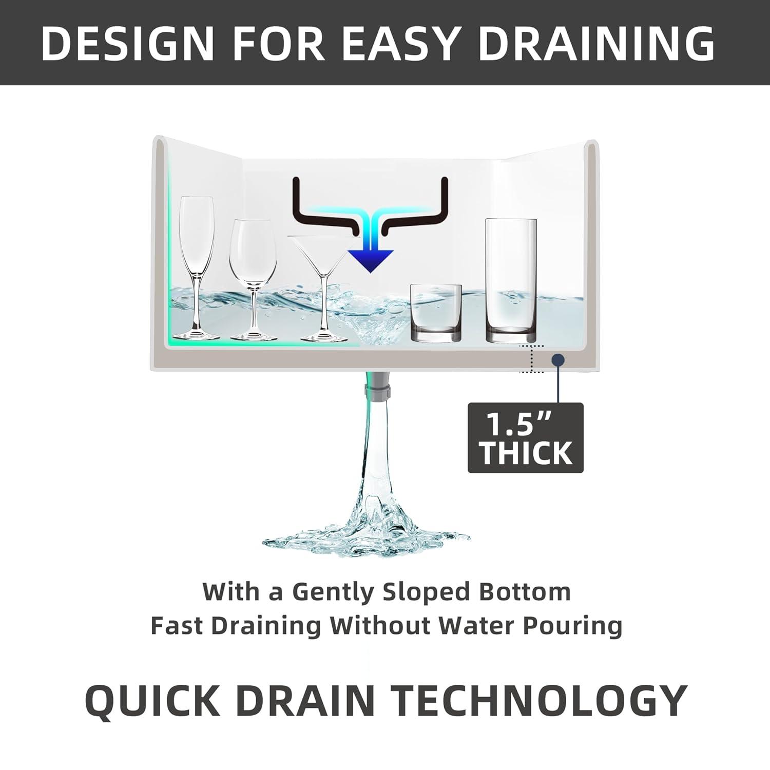 Small Farmhouse Sink 24 X18 White Fireclay Undermount Kitchen Sinks Deep Single Bowl Drop in Modern Apron Front Farm Sink For Kitchen with Protective Bottom Grid and Strainer