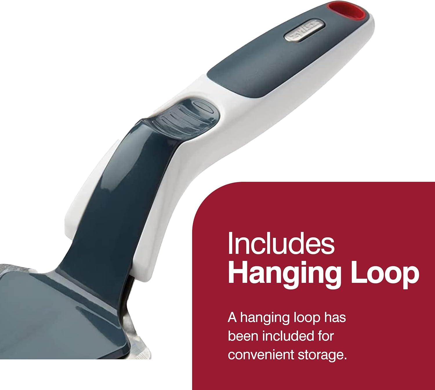 Zyliss Easy Slice Cake Server - Dishwasher-Safe, Stainless Steel Cake & Pie Cutter & Server for Kitchen Accessories - White