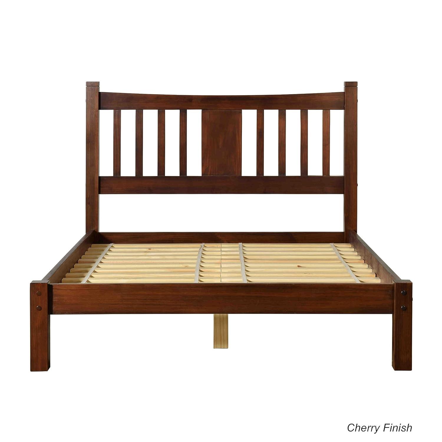 Shaker Solid Wood Slat Bed