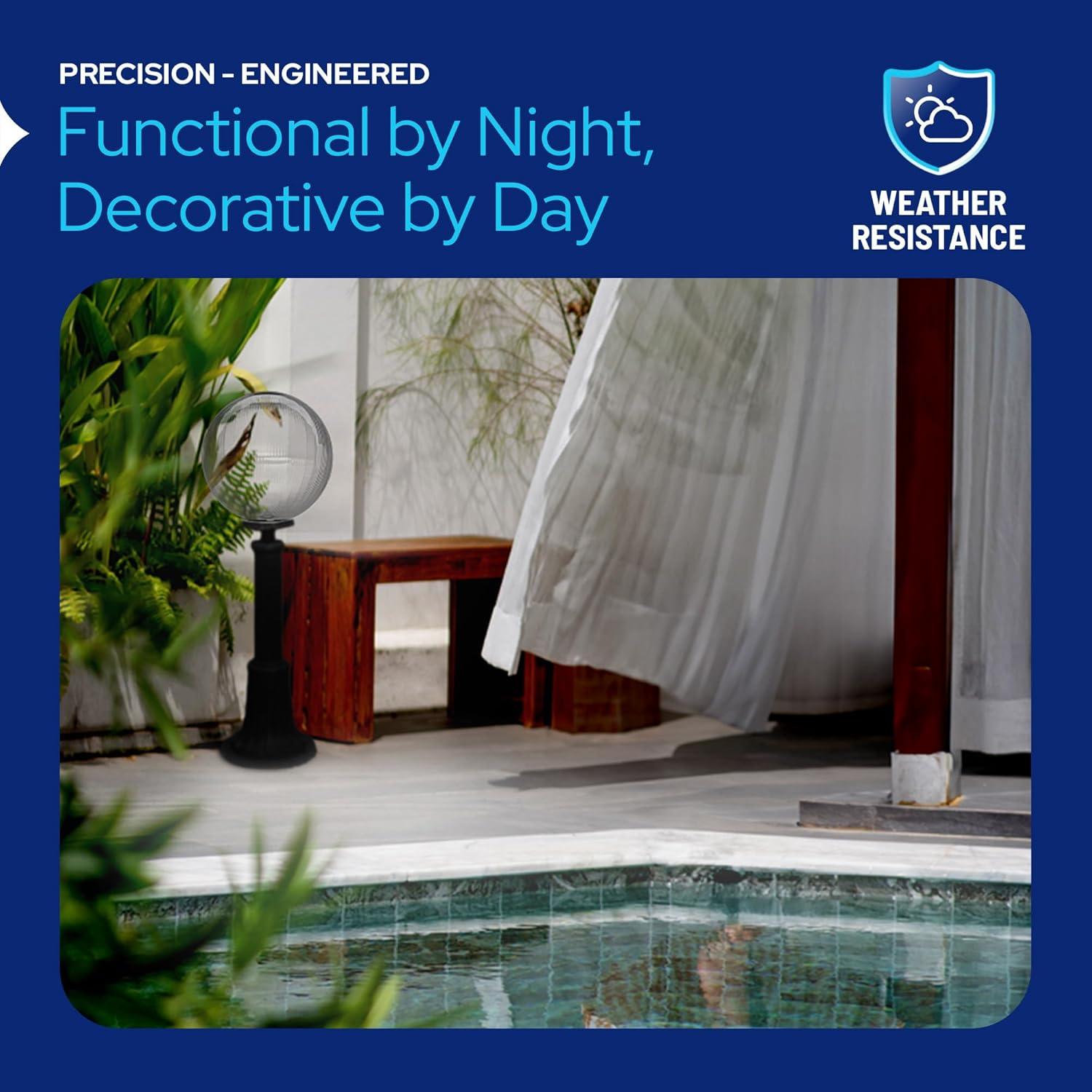 Solus Solus Prismatic Acrylic Sphere Globe with 5.25 in. Diameter Neckless Opening - No Fixture Included