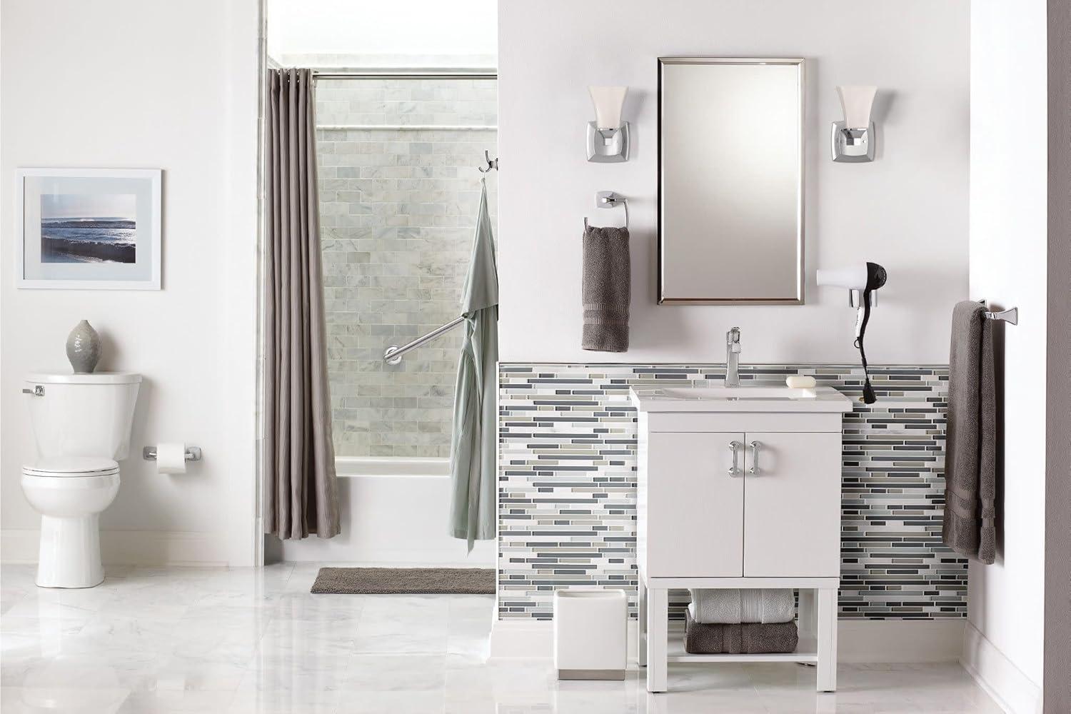 Moen Voss Single Hole Bathroom Faucet with Drain Assembly