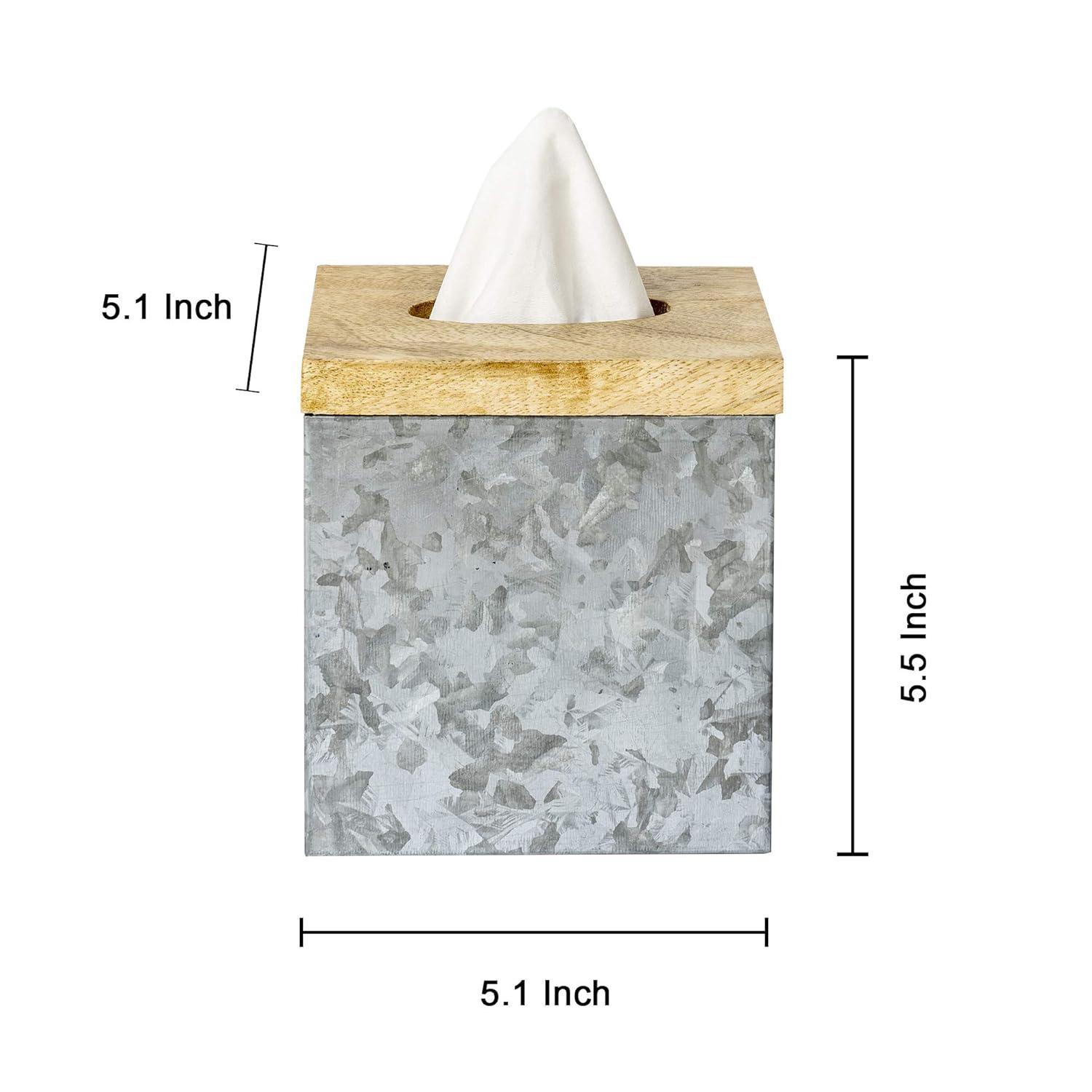 nu steel Confetti collection Tissue Box Cover Perfect For Home & Bathroom Accessories