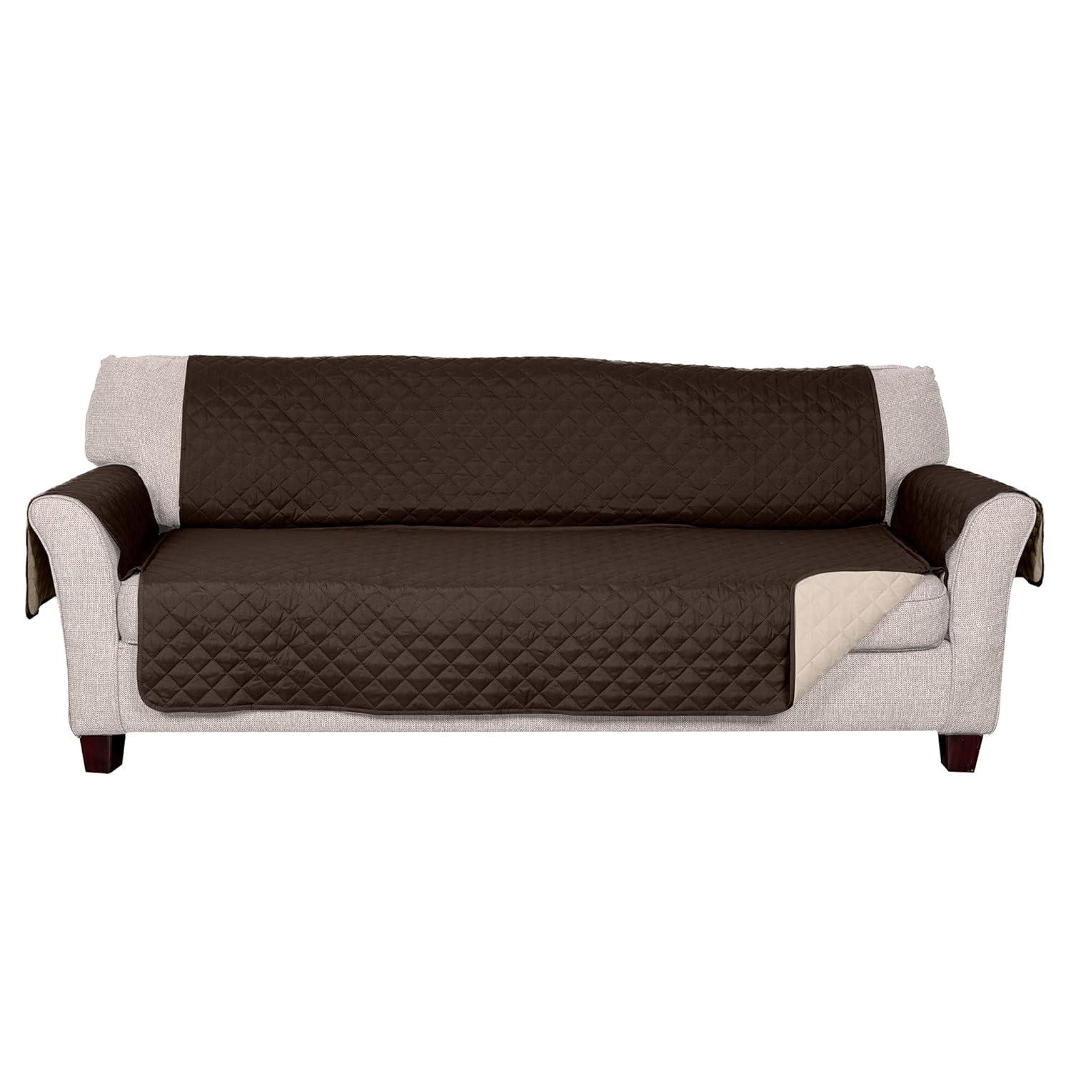 FurHaven Reversible Water-Resistant Small Sofa Loveseat Cover Furniture Protector