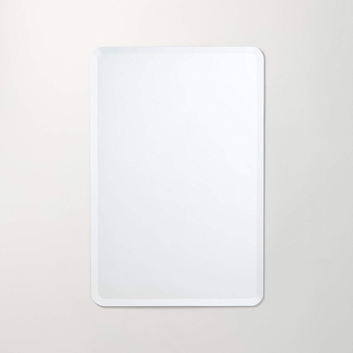 24" x 36" Frameless Clear Glass Beveled Vanity Mirror