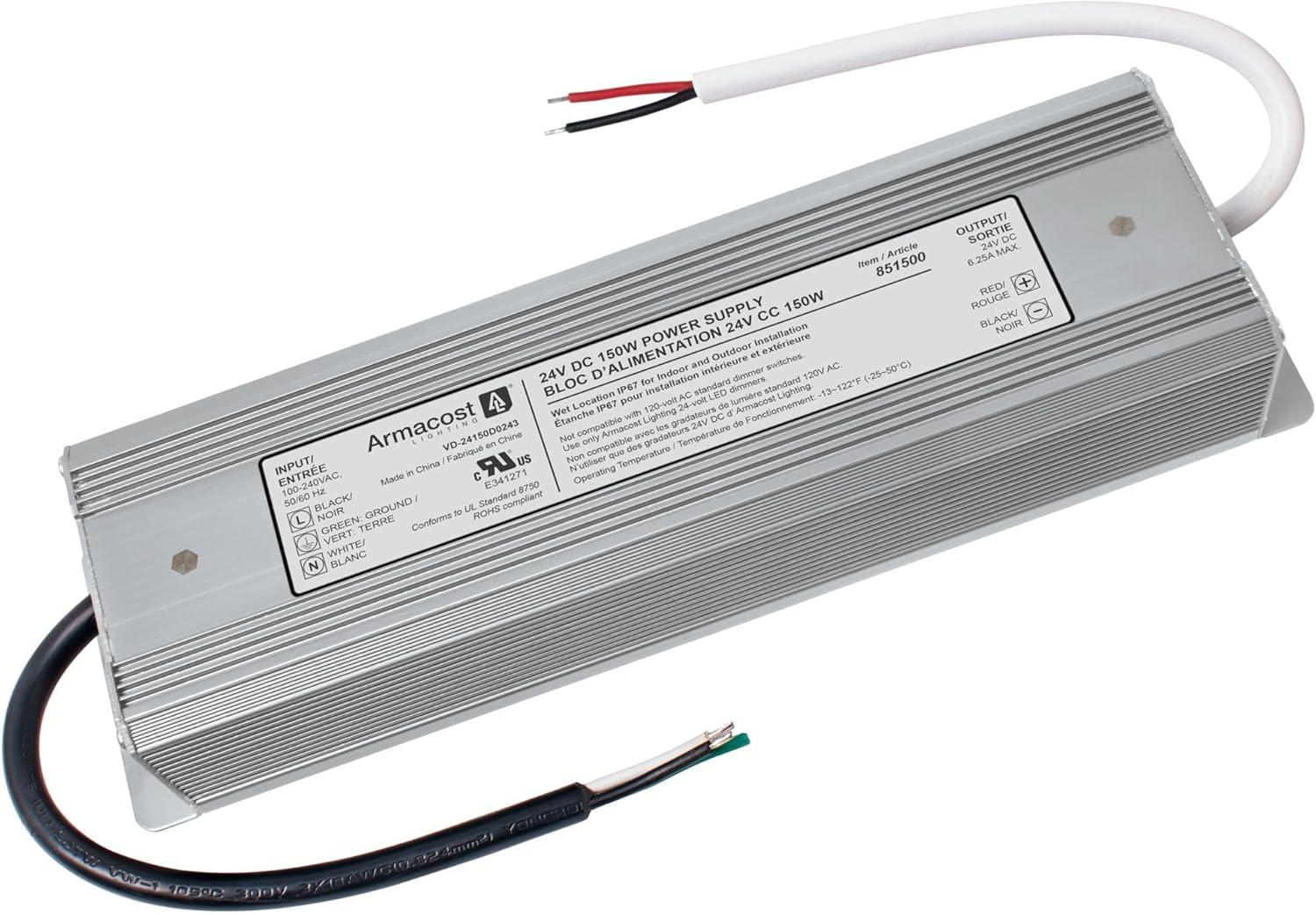 Standard Indoor/Outdoor LED Driver 24V DC, 150W Electronic Transformer