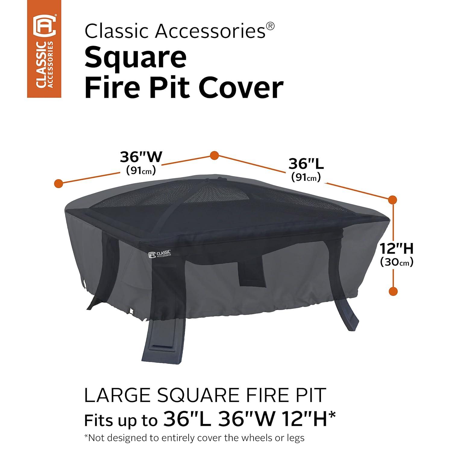Classic Accessories Outdoor Fire Pit Cover