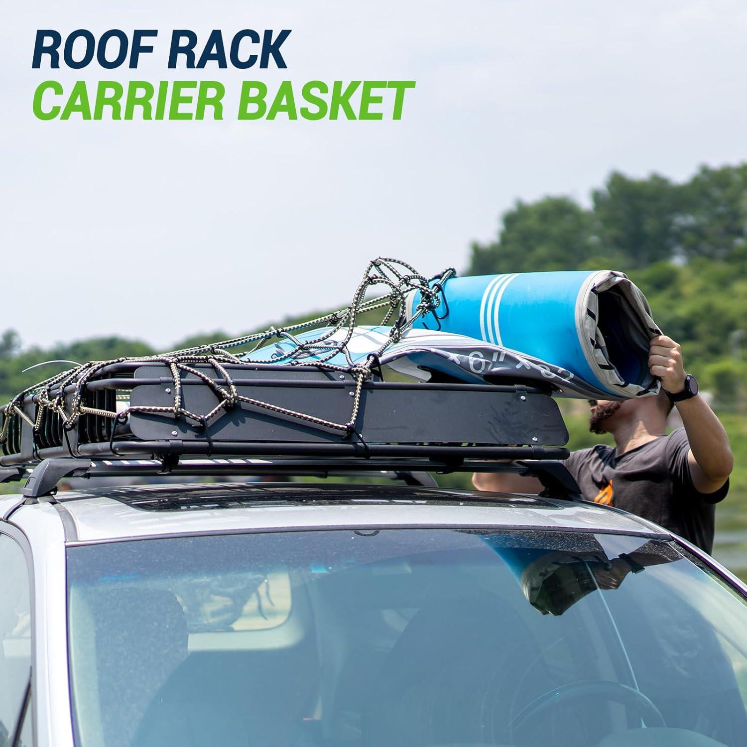 Universal Roof Rack Cargo Carrier Basket Rooftop Luggage Holder Carrier Basket For Camping Traveling